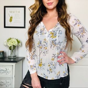 Lucky Brand Floral Blouse